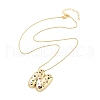 Brass Micro Pave Cubic Zirconia Letter Pendant Necklaces KK-Z069-01G-N-2