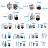 Tibetan Style Alloy Cord Ends TIBE-TA0001-16AS-9