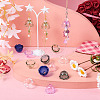  12Pcs 6 Colors Transparent Glass Bead Cap GLAA-TA0002-06-13