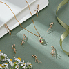 BENECREAT Brass Pendant Bails KK-BC0014-25G-5
