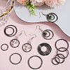 SOFPLATE 40Pcs 4 Styles Zinc Alloy Linking Rings FIND-SP0002-79B-4