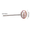Valentine Presents for Her 925 Sterling Silver Ball Stud Earrings EJEW-D029-4.5mm-1-2