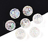 UV Plating Transparent Acrylic Beads TACR-T028-55-2