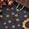 SUNNYCLUE 80Pcs 8 Styles Tibetan Style Links/Connectors FIND-SC0010-69-4