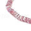 Electroplate Glass Beads Strands GLAA-B023-01A-17-3