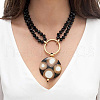 Craftdady 16 Strands 8 Colors Electroplate Transparent Glass Beads Strands EGLA-CD0001-04-5
