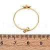 304 Stainless Steel Open Cuff Ring for Women RJEW-A071-01C-G-5