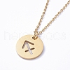 304 Stainless Steel Pendant Necklaces NJEW-E147-02G-3