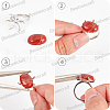 Beebeecraft 1Pc Adjustable Rhodium Plated 925 Sterling Silver Ring Findings STER-BBC0006-89-5