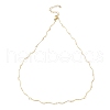 Ion Plating(IP) 304 Stainless Steel Twist Bar Link Chain Necklace X-NJEW-K249-11G-1