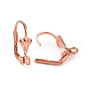 Brass Leverback Earring Findings KK-R071-07RG-5