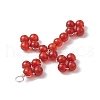 Natural Carnelian Copper Wire Wrapped Pendants PALLOY-TA00146-02-4