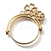 Rotatable Alloy Swivel Open Back Bezel Pendants PALLOY-I223-20LG-1