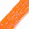 Electroplate Glass Beads Strands EGLA-A034-T2mm-L07-1