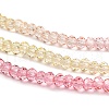 Transparent Painted Glass Beads Strands X1-DGLA-A034-T1mm-A09-4