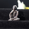 Natural Syenite Carved Healing Thinker Figurines PW-WG76476-05-1