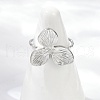 304 Stainless Steel Cuff Rings RJEW-D306-11P-5