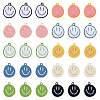 DICOSMETIC 50Pcs 10 Colors Alloy Enamel Pendants ENAM-DC0001-85-1