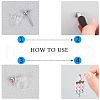 ARRICRAFT 100Pcs 5 Styles Plastic Clip-on Earring Findings KY-AR0001-31-6