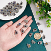 ARRICRAFT 50Pcs Natural Mixed Stone Pendants G-AR0004-91-3