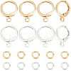 Beebeecraft 20Pcs 2 Color Brass Leverback Earring Findings KK-BBC0013-63-1