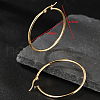 Simple Stainless Steel Hoop Earrings TR8075-6