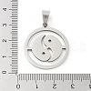 Non-Tarnish 201 Stainless Steel Pendants STAS-A090-06P-3