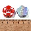 UV Plating Opauqe Acrylic Beads PACR-Q005-05-3