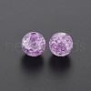 Transparent Crackle Acrylic Beads MACR-S373-66C-N06-2