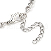 3Pcs 304 Stainless Steel Figaro Chain Bracelets BJEW-JB11641-5