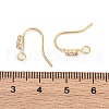 Brass Micro Pave Clear Cubic Zirconia Earring Hooks KK-Z084-10G-3