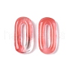 Cherry Quartz Glass Oval Pendants G-N342-105D-1