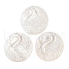 Natural White Shell Cabochons SSHEL-C012-10-1