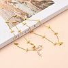 Brass Twisted Chain Curb Chain Necklaces NJEW-JN03092-02-5