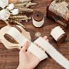 5 Yards Cotton Frayed Fringe Ribbon OCOR-WH0081-37-3