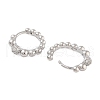Rack Plating Round Brass Hoop Earrings EJEW-N055-47P-RS-2