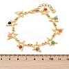Bohemia Style 304 Stainless Steel Link Chain Bracelets for Women BJEW-M082-01G-03-3