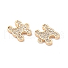 Brass & Cubic Zirconia Pendants KK-Q773-21G-2