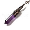 Natural Amethyst Dowsing Pendulum Big Pendants G-H285-06R-04-3