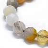 Natural Yellow Botswana Agate Beads Strands G-G927-17A-3