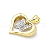 Brass Micro Pave Cubic Zirconia Pendants KK-S511-30GP-03-2