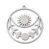 304 Stainless Steel Pendants STAS-S174-21P-1