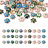 Yilisi 60Pcs 10 Style Alloy Enamel Bead Caps FIND-YS0001-16-3