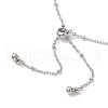 304 Stainless Steel Slider Bracelet Makings AJEW-JB01252-02-3