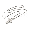 304 Stainless Steel Pendant Necklaces NJEW-P329-03A-P-4