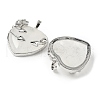Natural Quartz Crystal Heart Pendants G-S391-01P-K-2