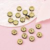 Brass Grade A Rhinestone Spacer Beads RSB030NF-04G-4