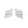 Non-Tarnish 304 Stainless Steel Connector Charms STAS-N095-109-2