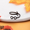 Alloy Adjustable Open Cuff Rings FS-WGA69F7-02-2