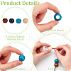 Fingerinspire 4 Colors Wood Large Hole Beads WOOD-FG0001-52-4